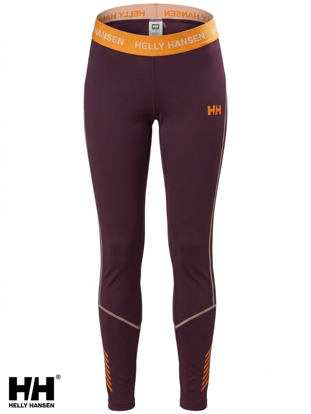 Helly Hansen Lifa Baselayer Leggings Womens Small S Purple Ski Hike Thermal Warm